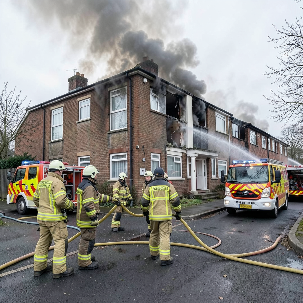 Crews called to Bingley flat fire as 50% of property damaged
